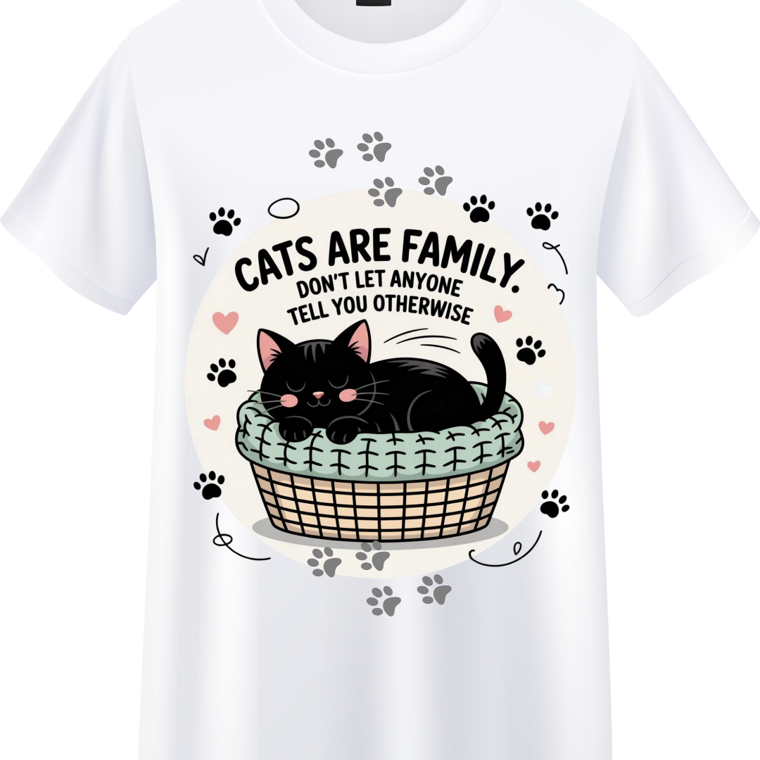 CatAreFamily Standard Crew T-Shirt