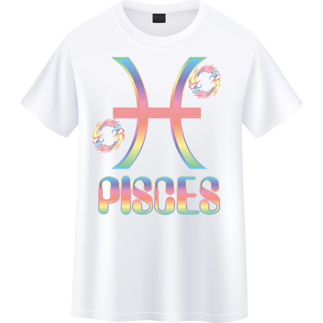 Fishes Pisces Crew T-Shirt