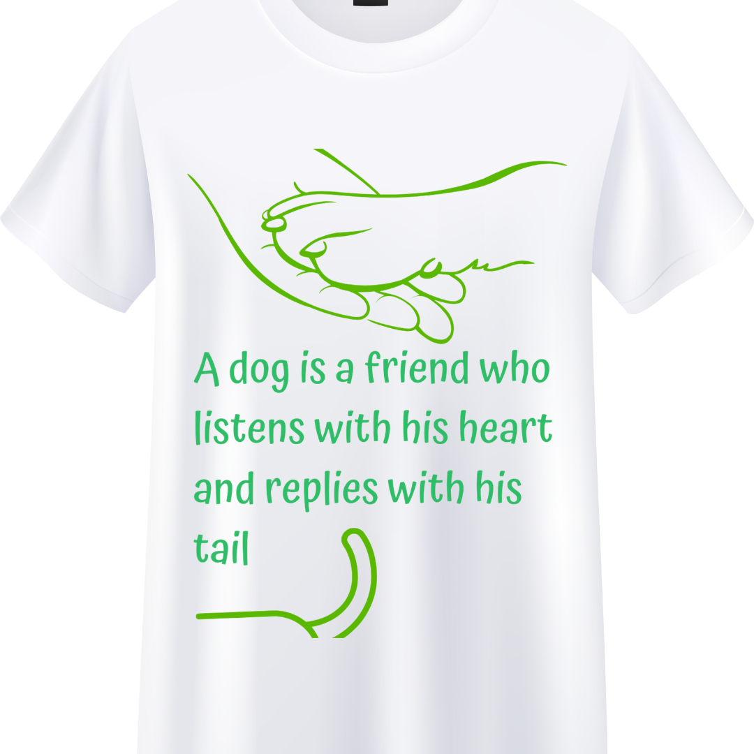 Dog Is A Friend crew T-Shirt