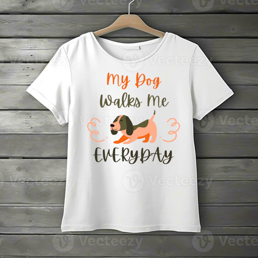 My Dog walks me everyday