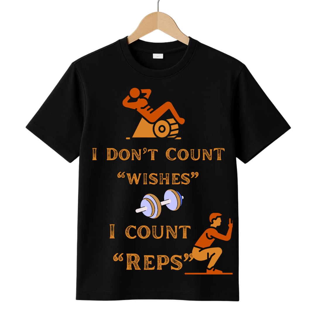 I dont count wishes i count rep Crew T-Shirt
