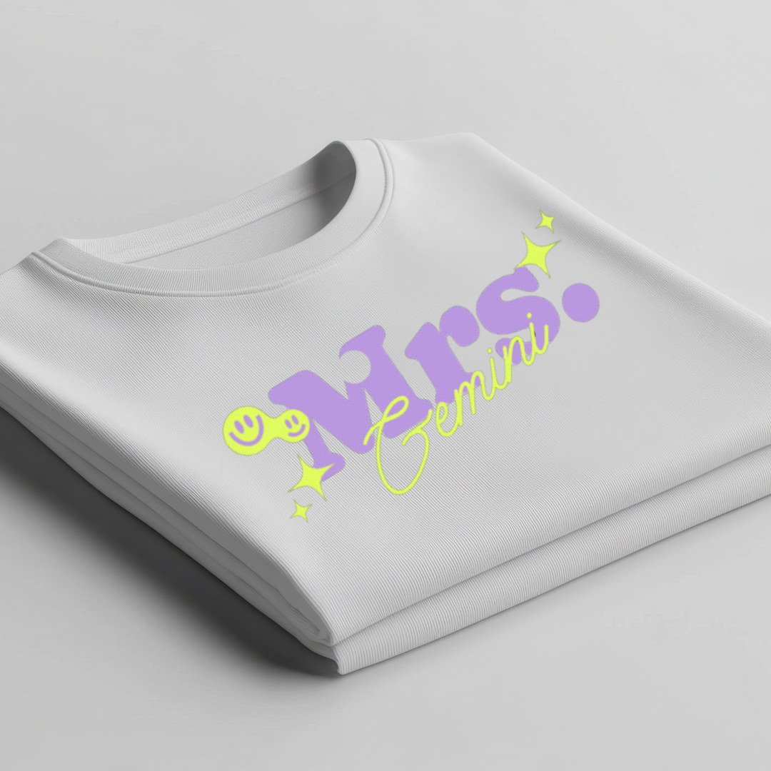 Mrs. Gemini Crew T-Shirt