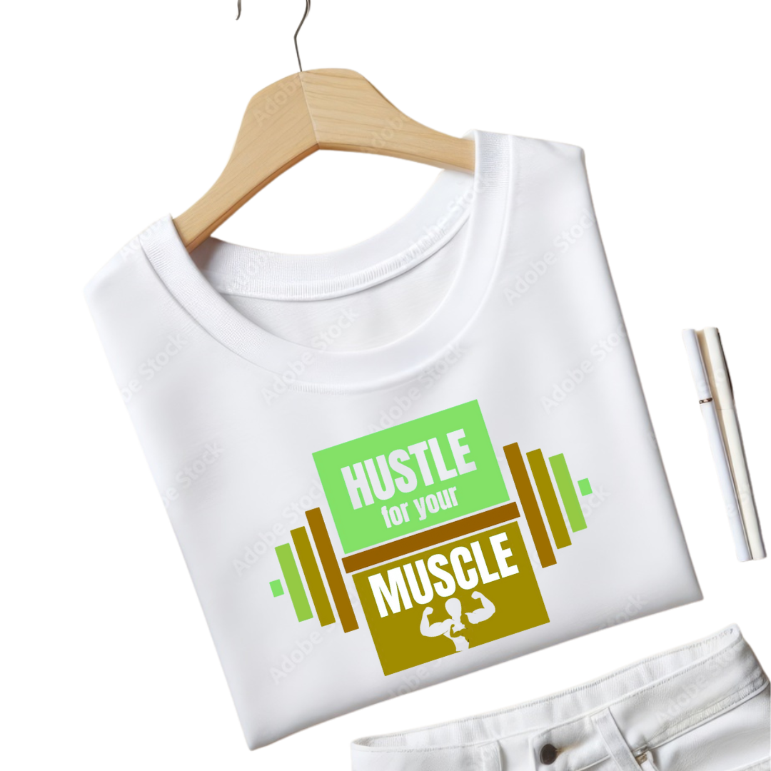 Hustle For Your Muscle Crew T-Shirt