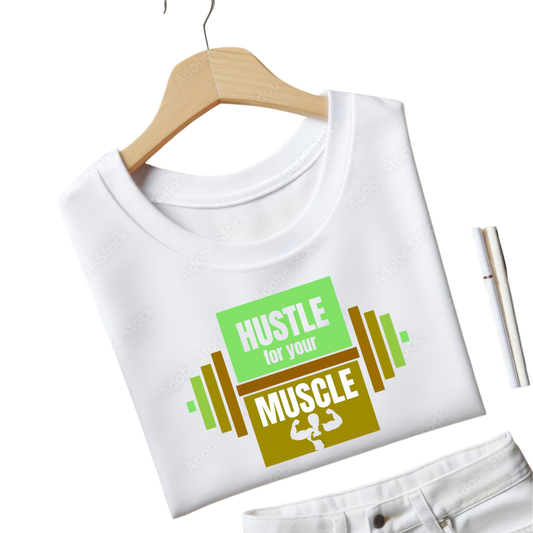 Hustle For Your Muscle Crew T-Shirt