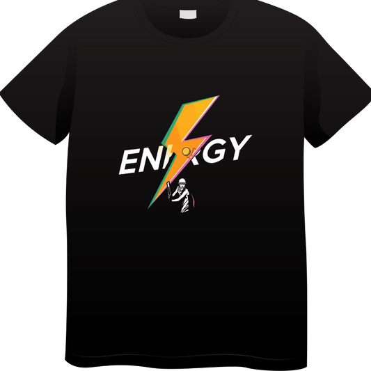 Energy Black Standard Crew T-Shirt