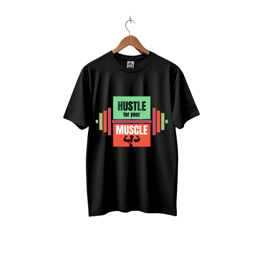 Hustle For Your Muscle Crew T-Shirt