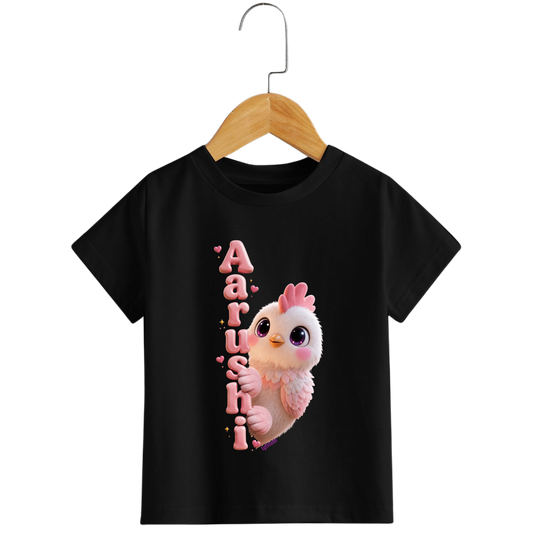 Aarushi customised Girl's Crew Neck T-Shirt