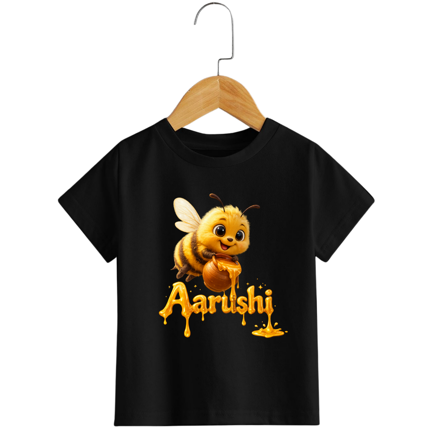 Aarushi custoised Girl's Crew Neck T-Shirt