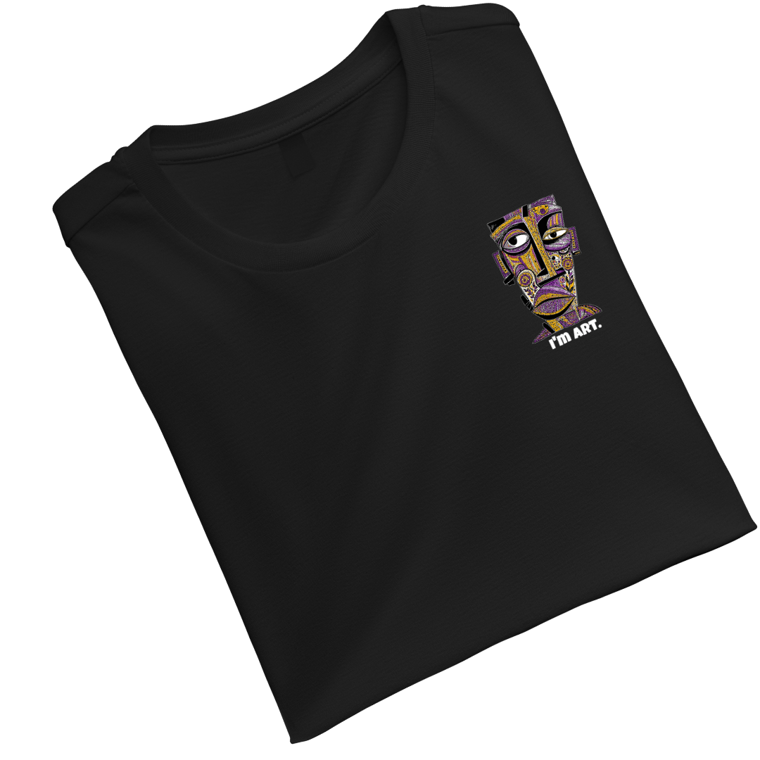 I AM ART Black Unisex Standard Crew T-Shirt