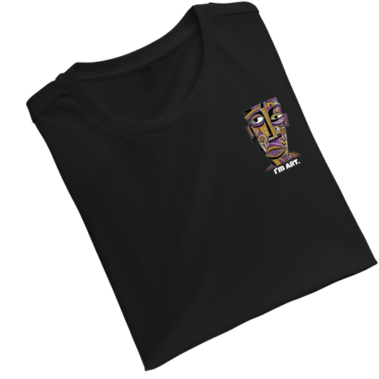 I AM ART Black Unisex Standard Crew T-Shirt
