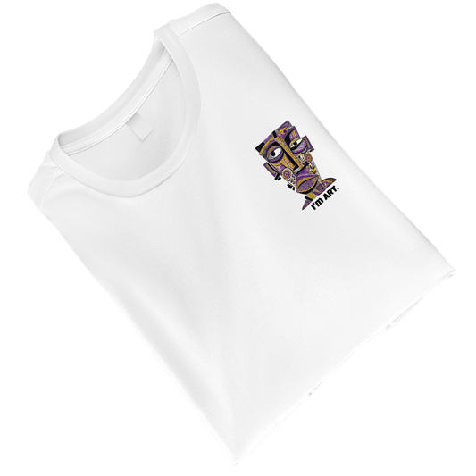 I AM ART White Unisex Standard Crew T-Shirt