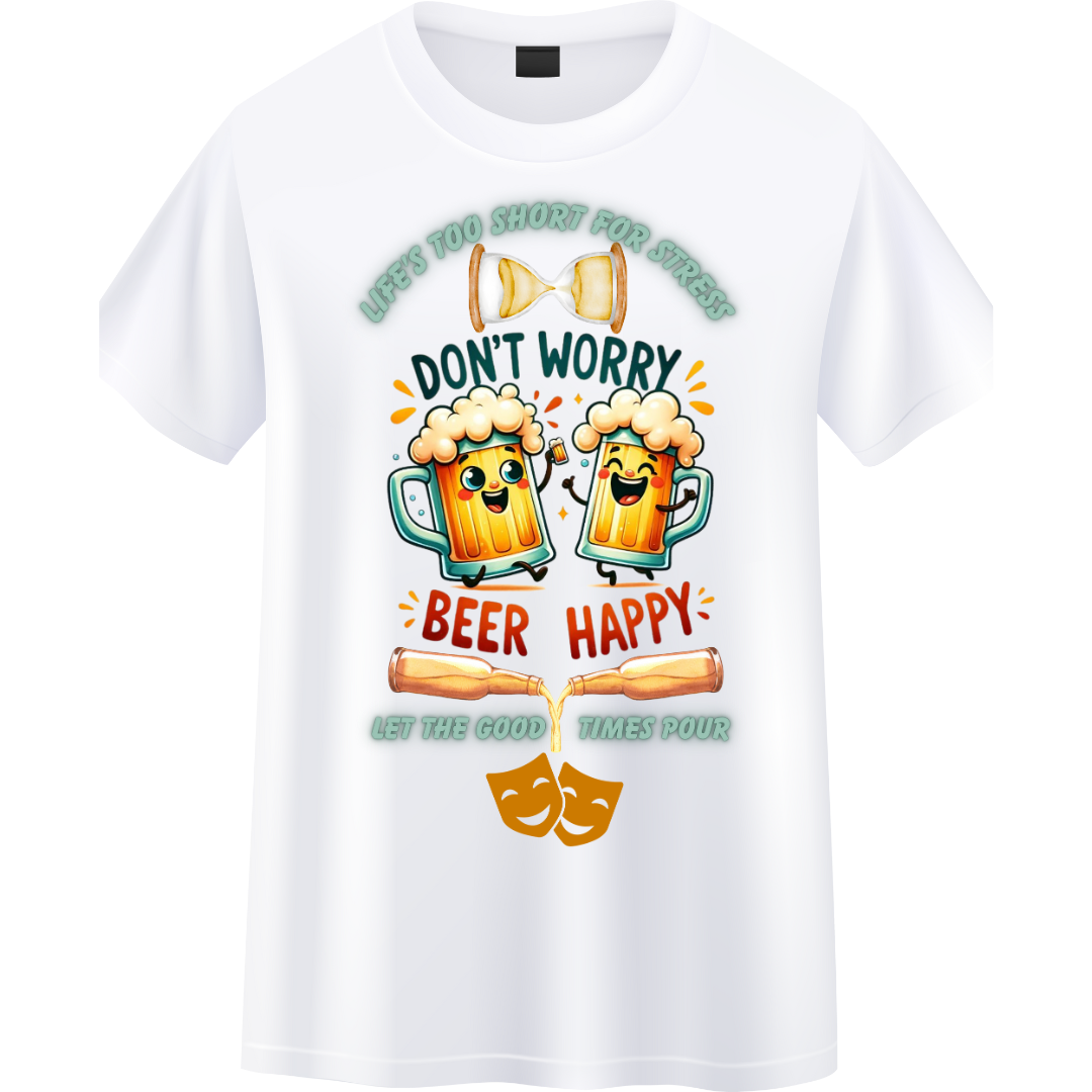 Don't Worry Beer Happy Crew T-shirt