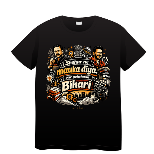 BihariPehchan Unisex Standard Crew T-Shirt