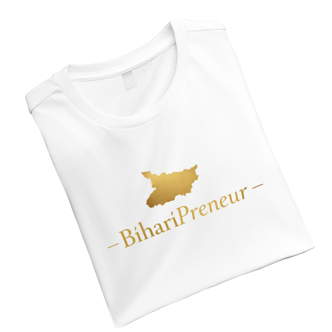 BihariPreneurWhite&BlackUnisex Standard Crew T-Shirt