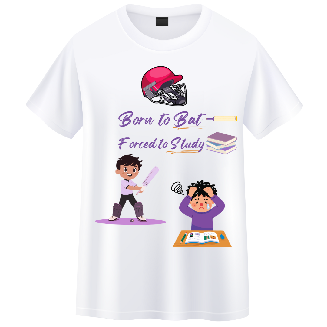 Born To Bat  Crew T-Shirt
