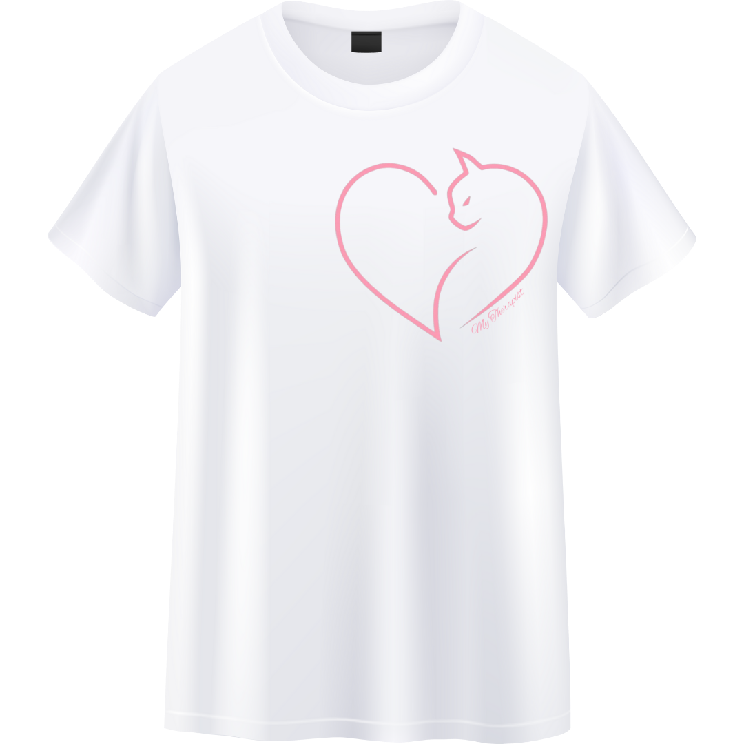 Cat Is My Therapist Unisex Standard Crew T-Shirt