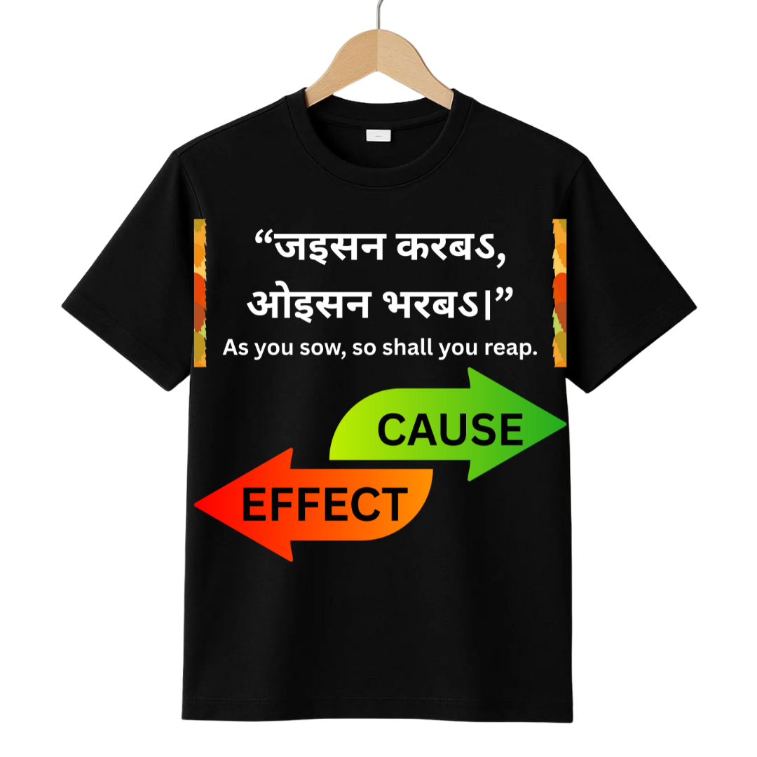 Cause&Effect  Black Crew T-Shirt