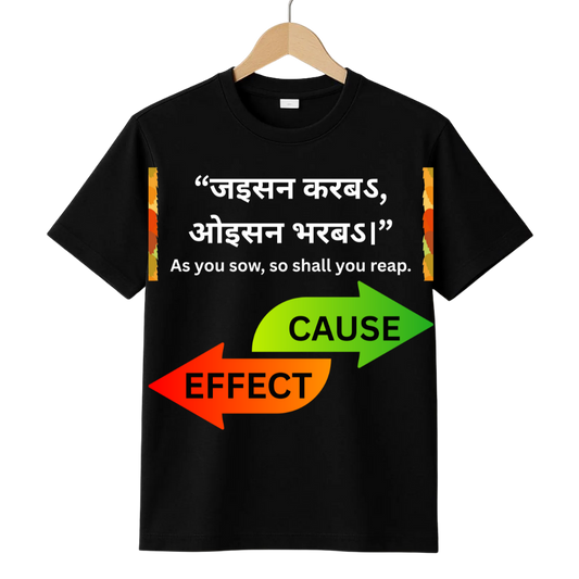 Cause&Effect  Black Crew T-Shirt