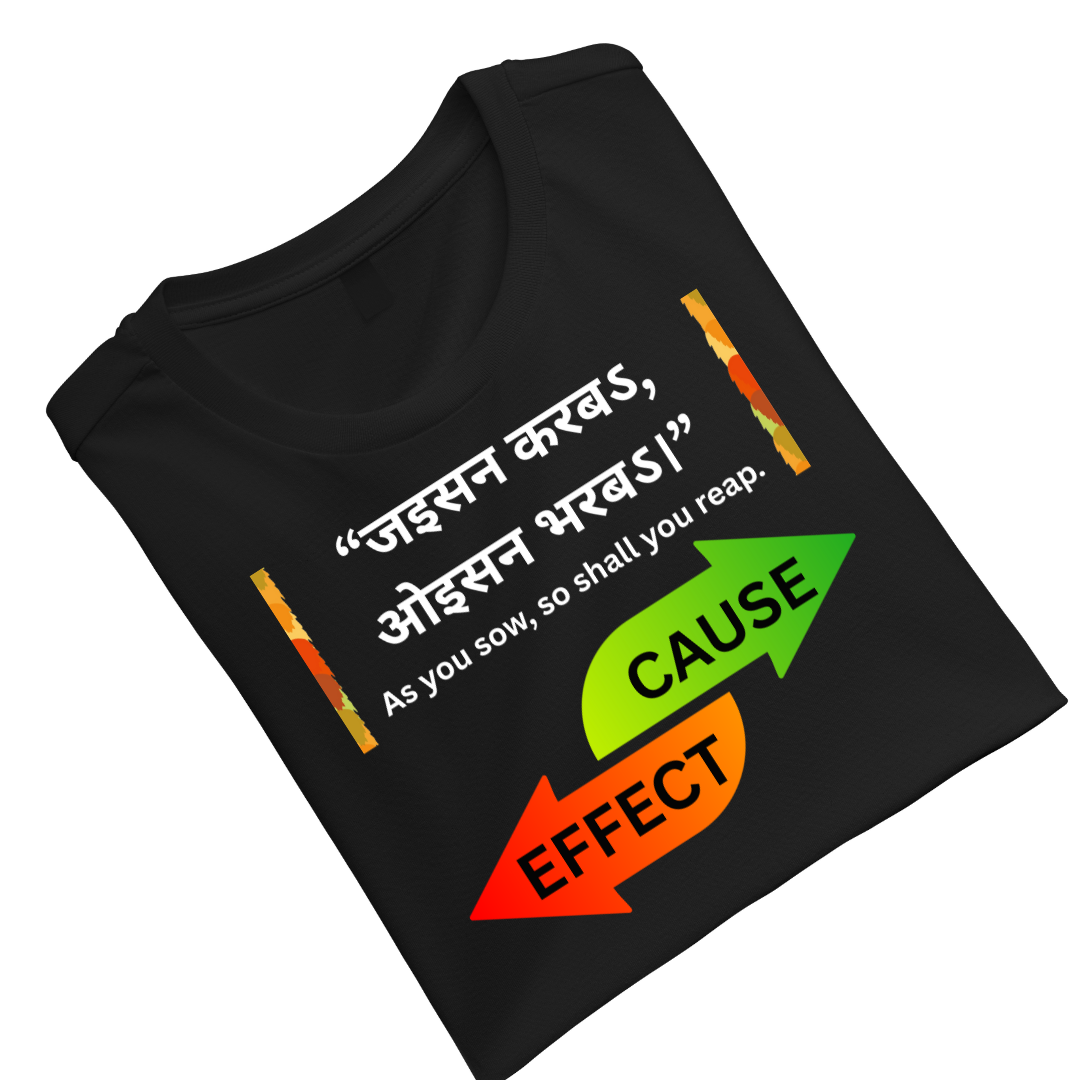 Cause&Effect  Black Crew T-Shirt