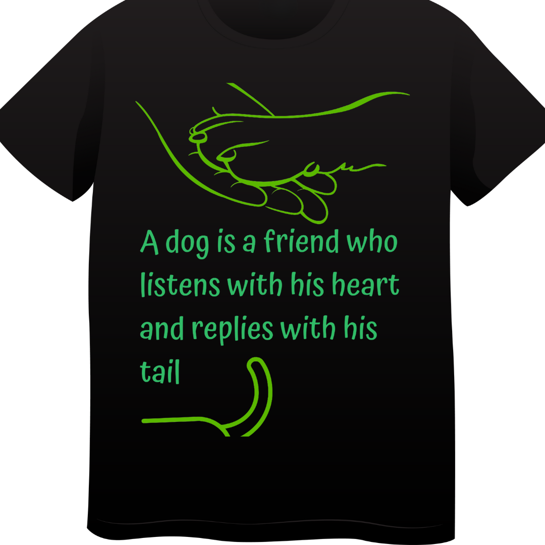 Dog Is A Friend crew T-Shirt