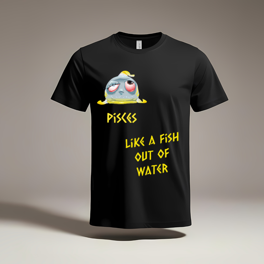 Pisces Like A Fish Out Of Water Crew T-Shirt