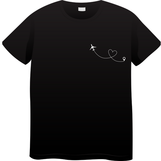 Airplane Heart Unisex Standard Crew T-Shirt