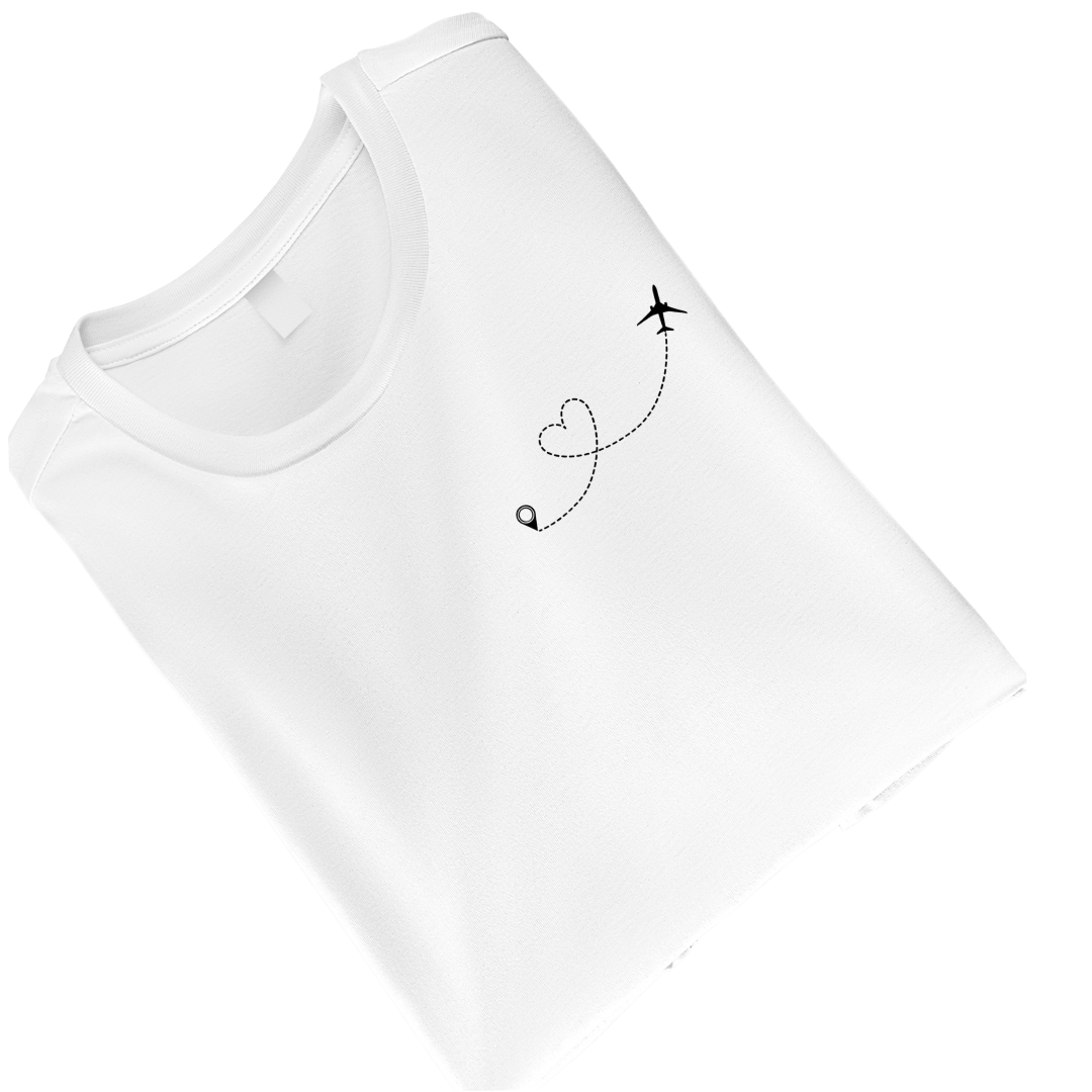 Flying Couple WhiteUnisex Standard Crew T-Shirt