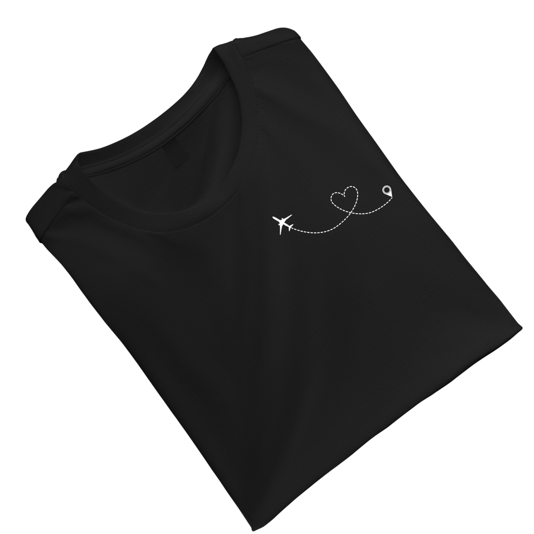 FlyingCoupleBlack Unisex Tshirt