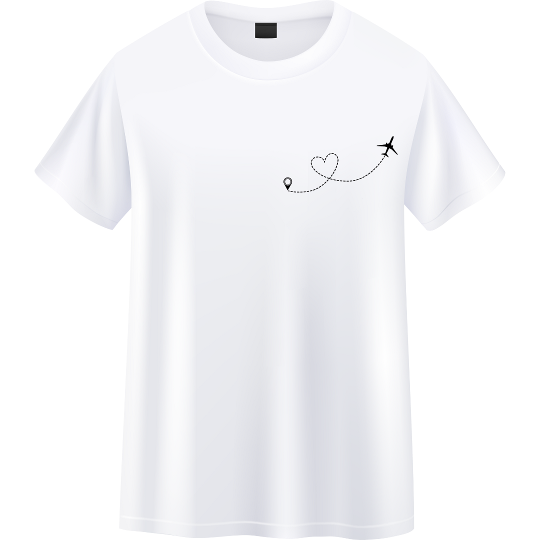 Flying Couple WhiteUnisex Standard Crew T-Shirt