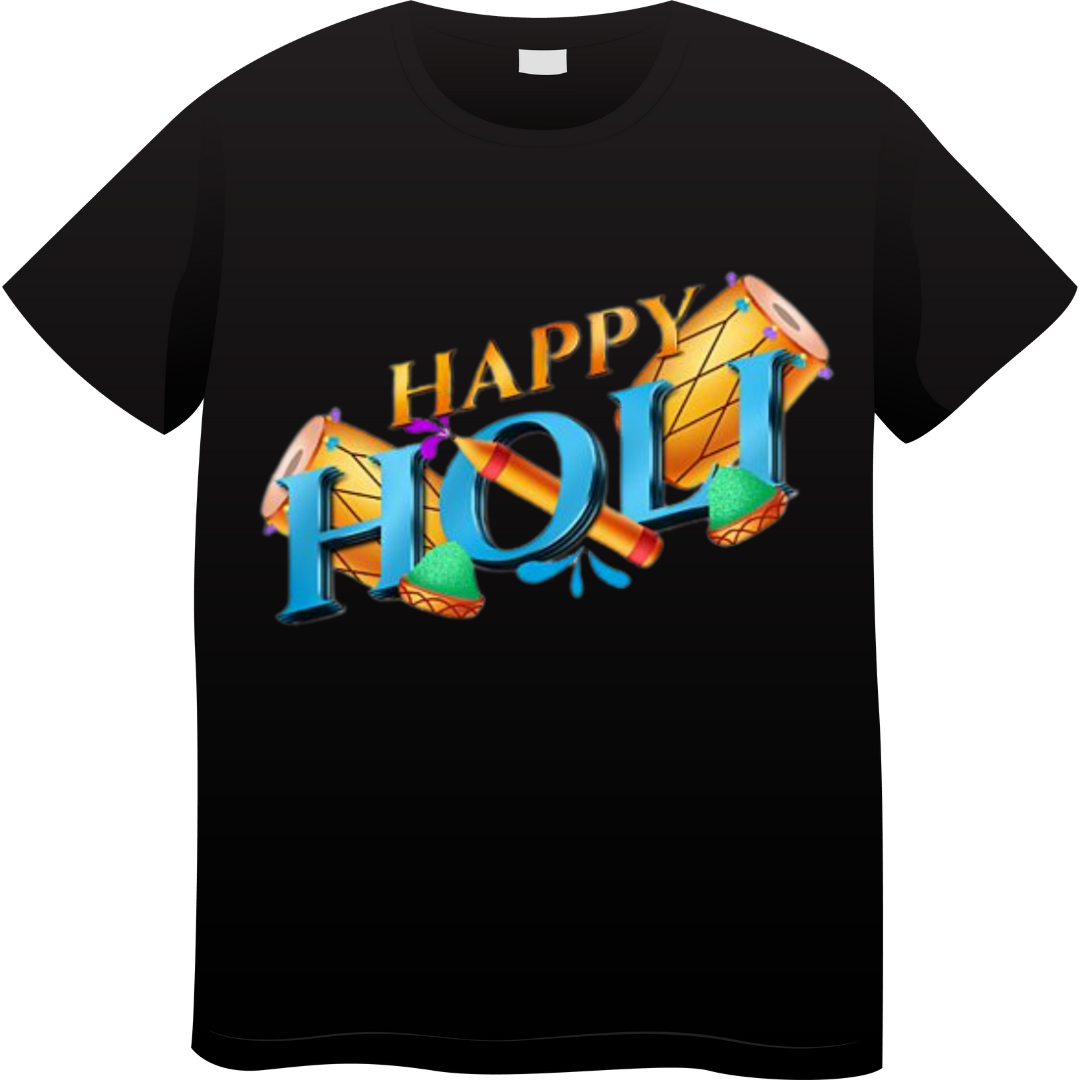 Happy Holi Unisex Standard Crew T-Shirt