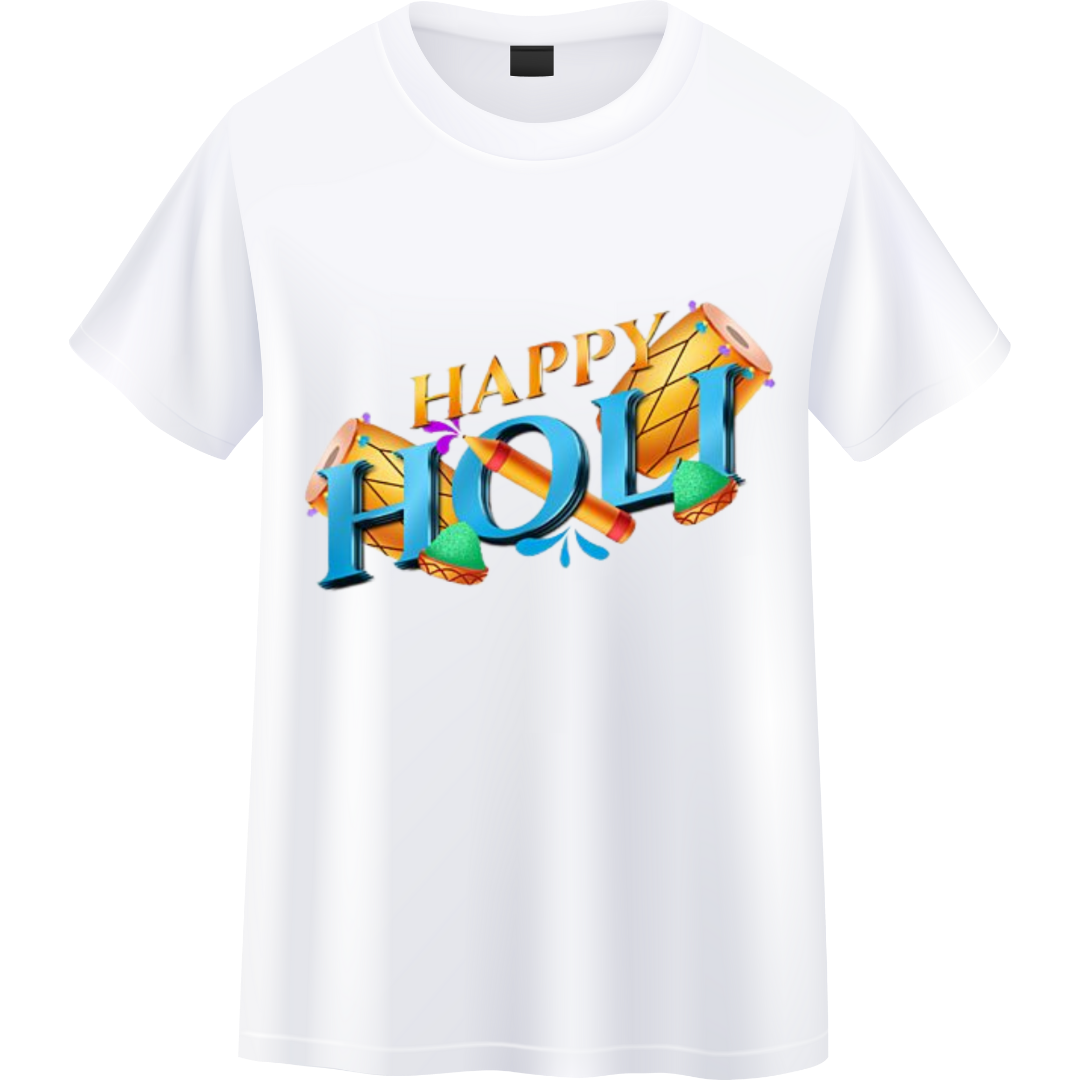 Happy Holi Unisex Standard Crew T-Shirt