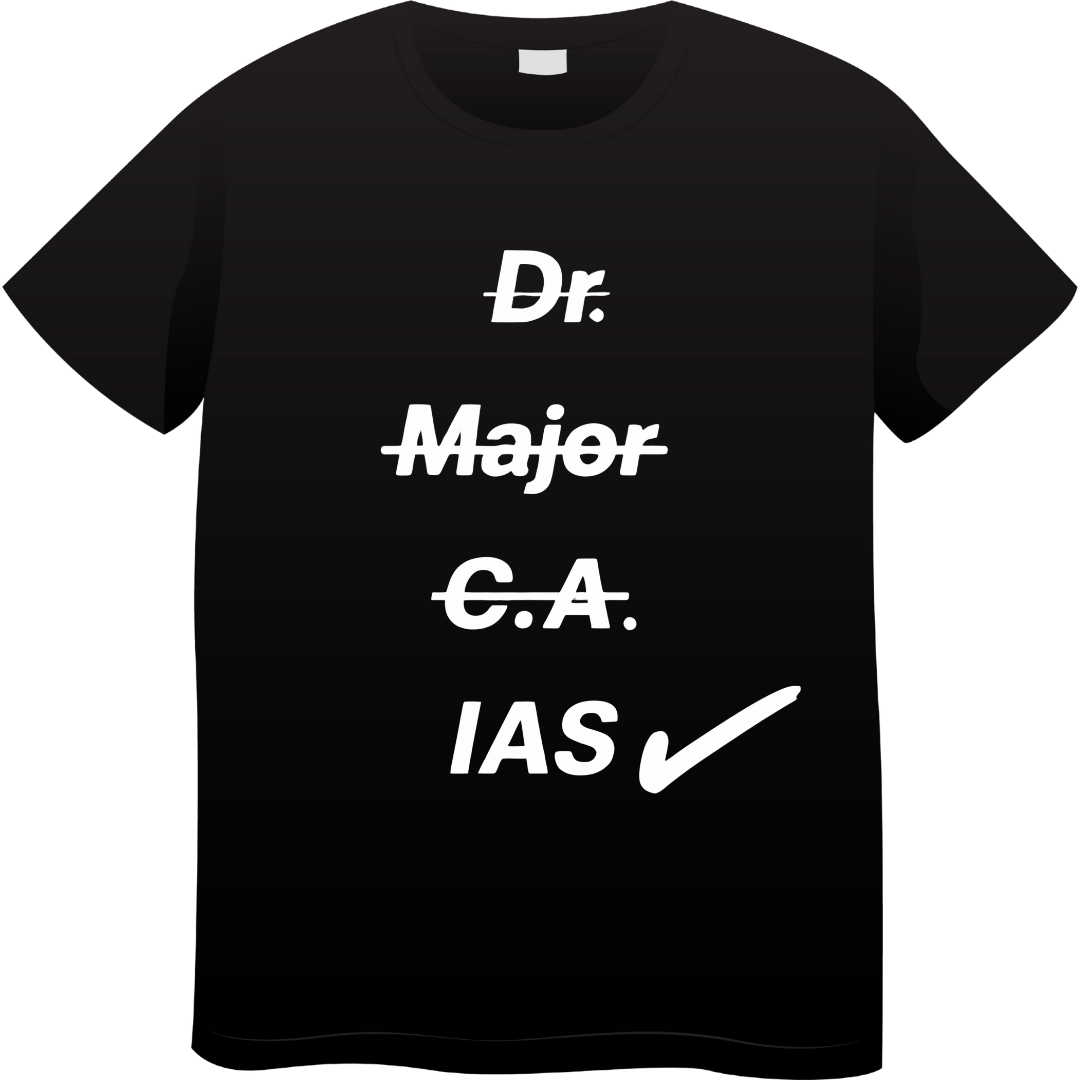 IAS Black Unisex Standard Crew T-Shirt