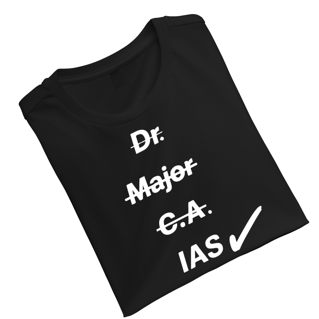 IAS Black Unisex Standard Crew T-Shirt