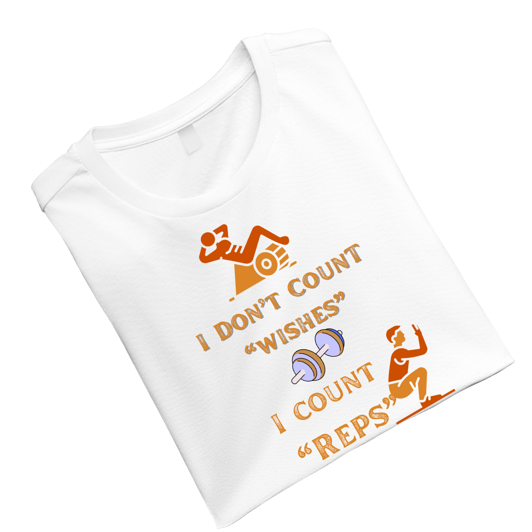 I dont count wishes i count rep Crew T-Shirt
