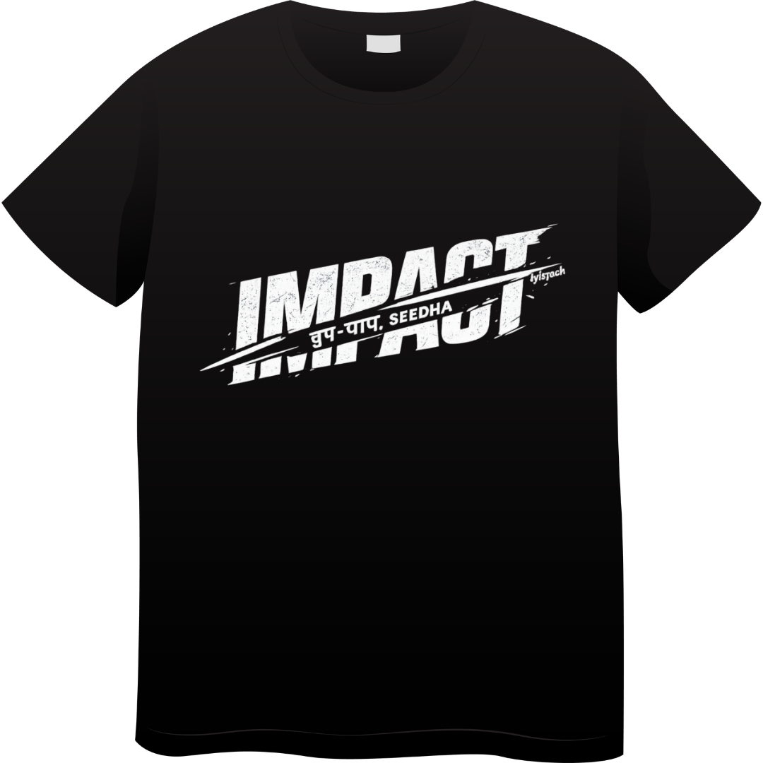 SeedhaImpactBlack Unisex Standard Crew T-Shirt