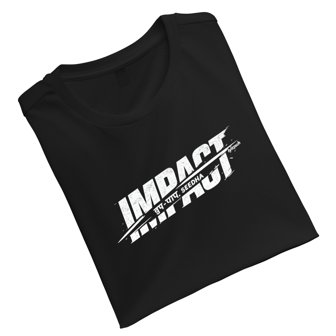 SeedhaImpactBlack Unisex Standard Crew T-Shirt