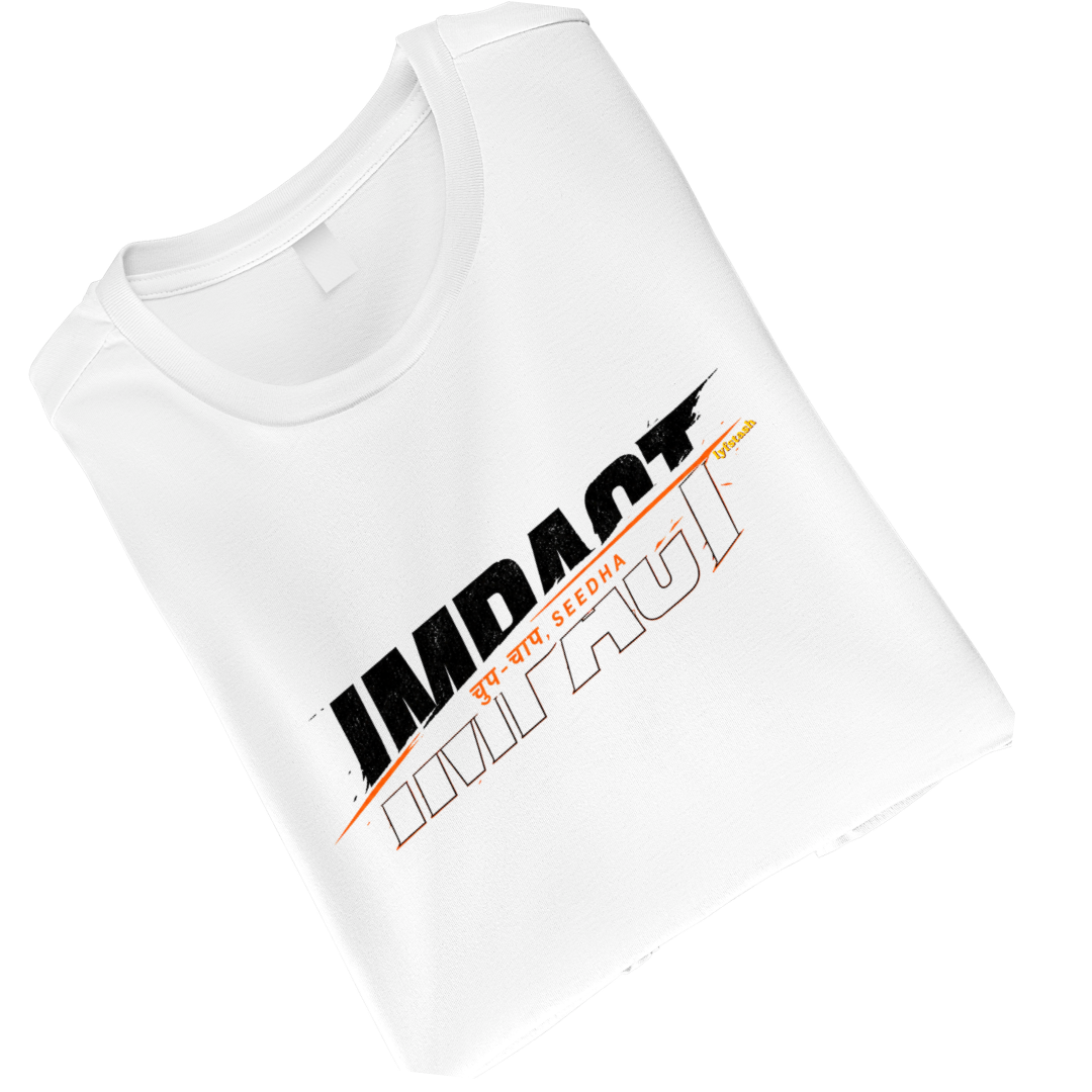 SeedhaImpactWhite Unisex Standard Crew T-Shirt