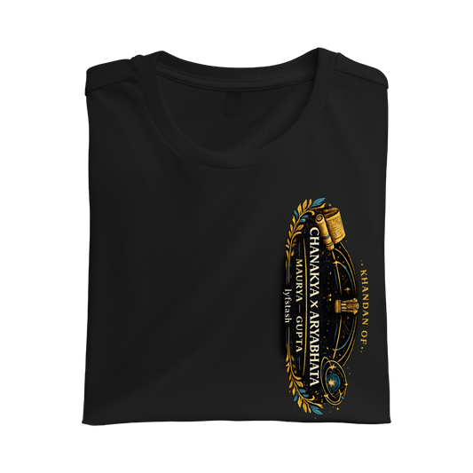Khandan Of Maurya & Chankya Black Standard Crew T-Shirt