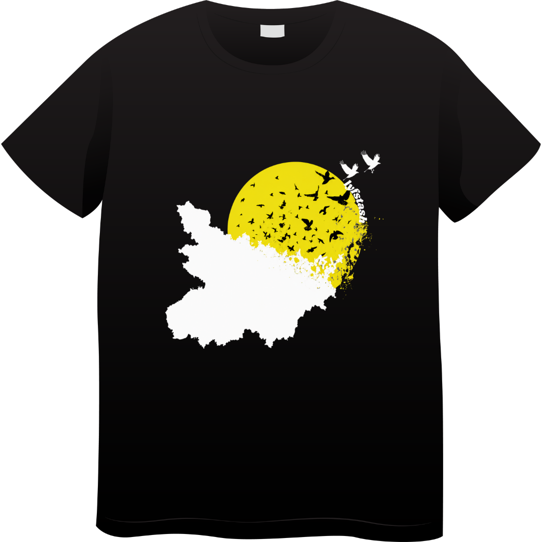 RisingSun BlackUnisex Standard Crew T-Shirt