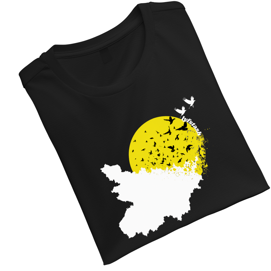 RisingSun BlackUnisex Standard Crew T-Shirt