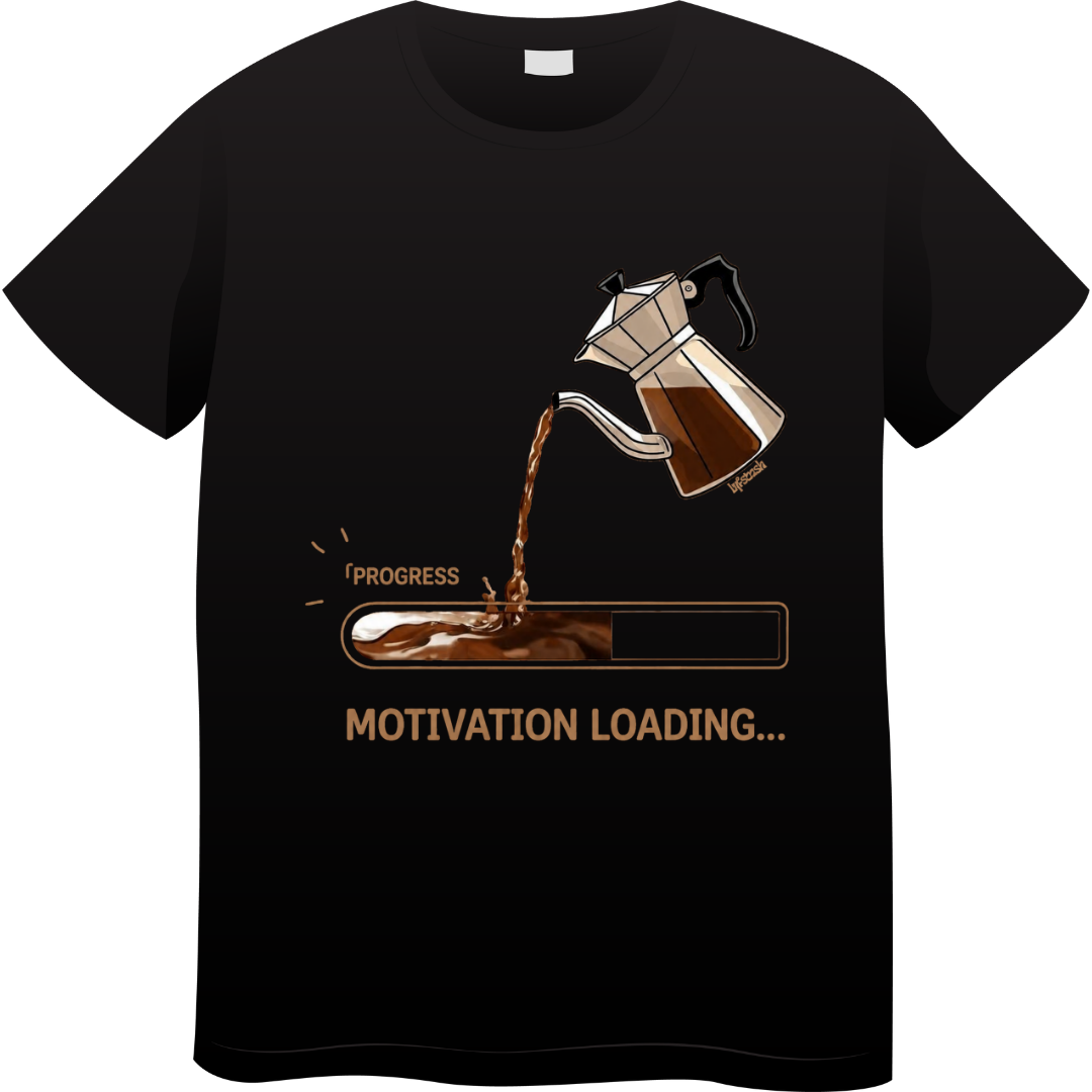 Coffee Motivation Unisex Standard Crew T-Shirt
