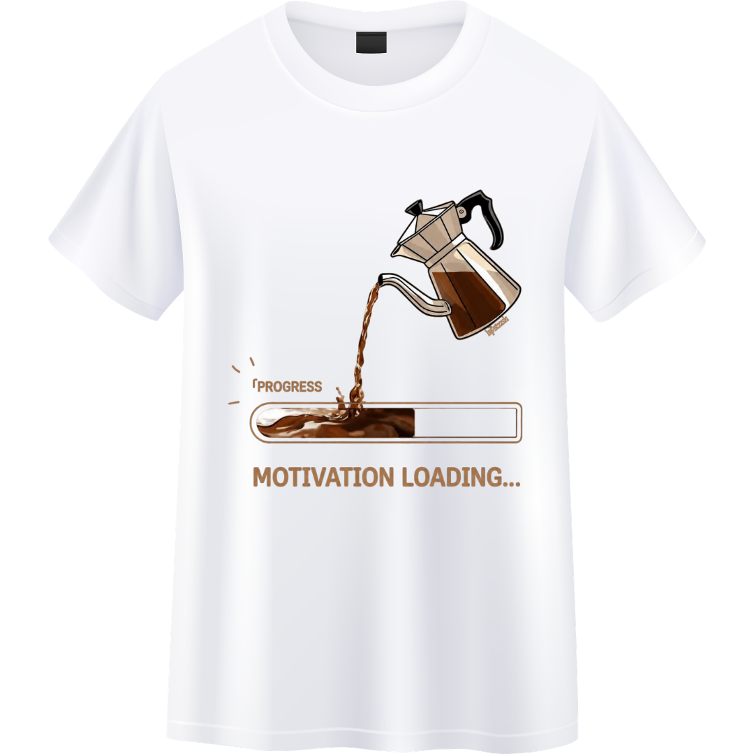 Coffee Motivation Unisex Standard Crew T-Shirt