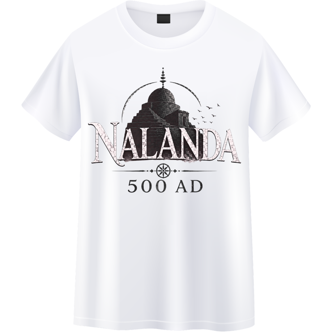 Nalanda500AD White Unisex Standard Crew T-Shirt