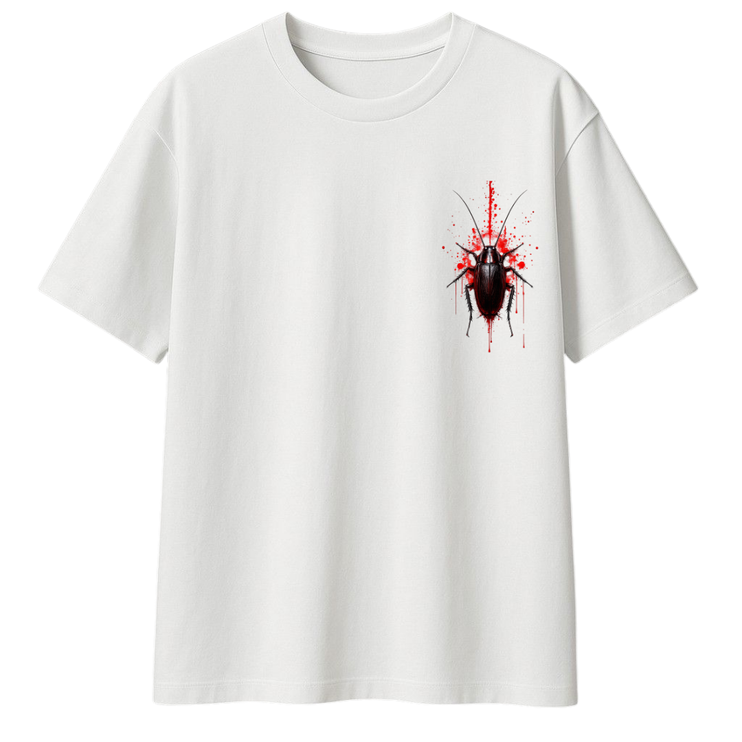 Side & Back Cockroach Too RAw Unisex Terry Oversized Tee