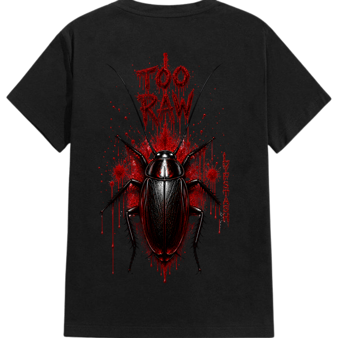 Side  Back Cockroach Unisex Standard Crew T-Shirt