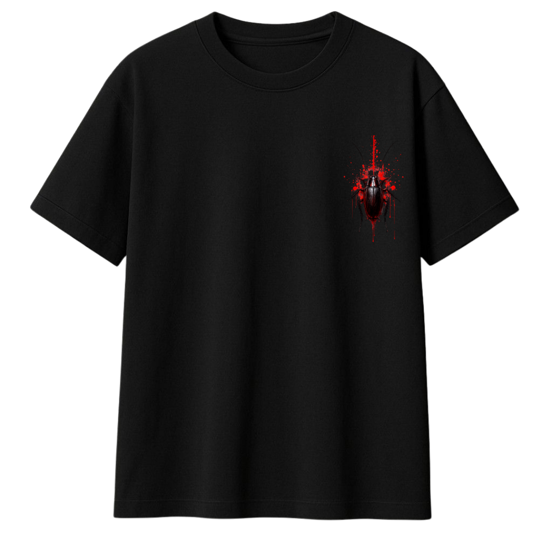 Side & Back Cockroach Too RAw Unisex Terry Oversized Tee