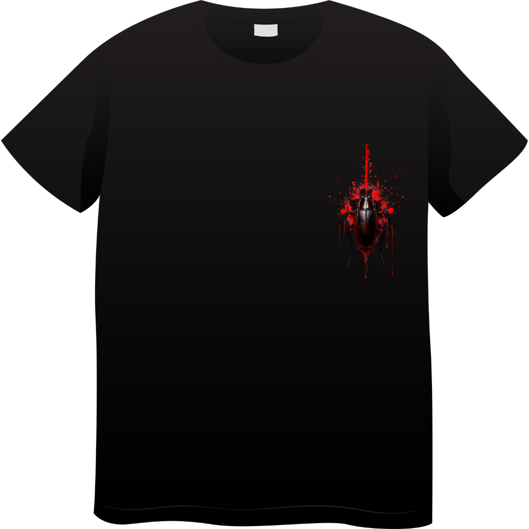 Side  Back Cockroach Unisex Standard Crew T-Shirt