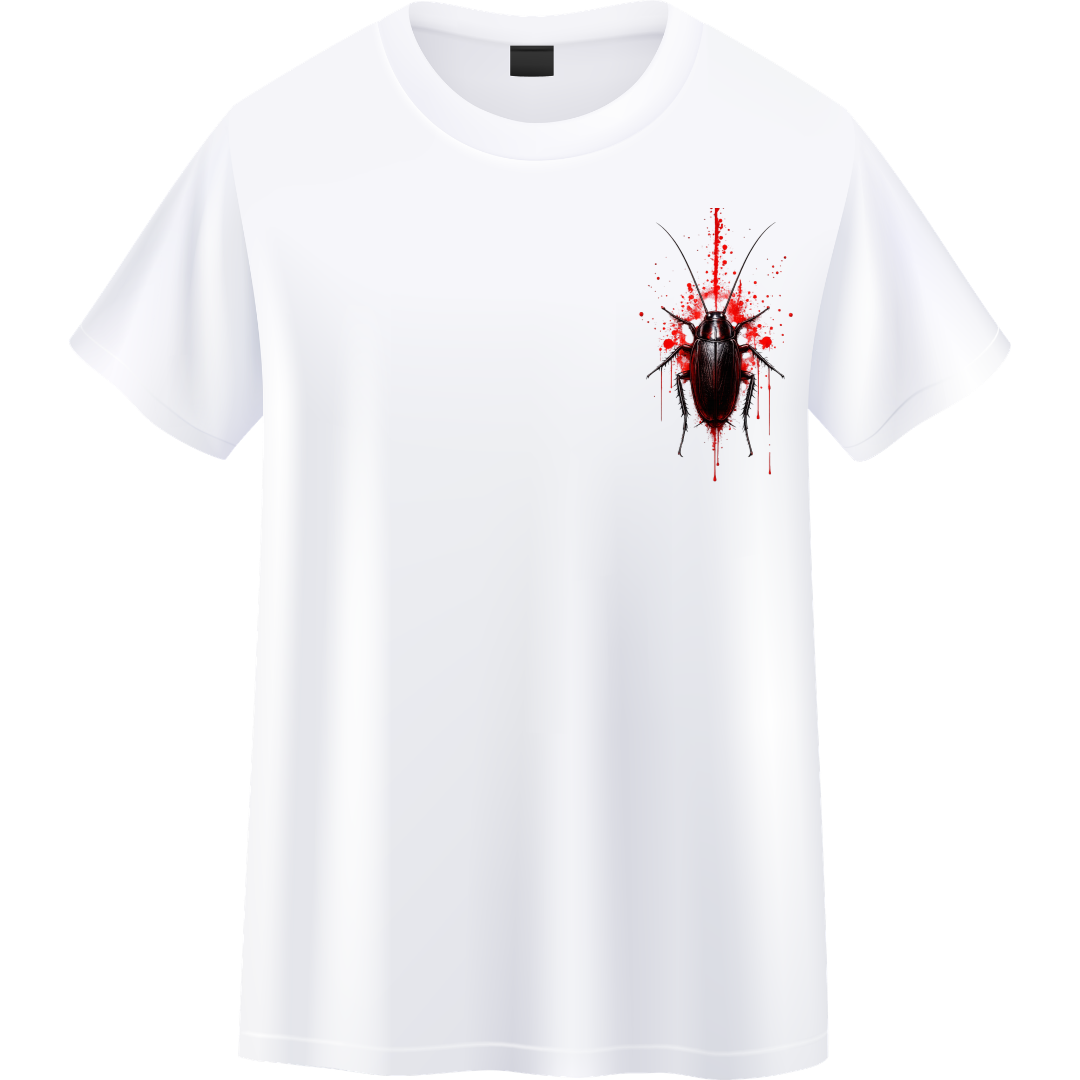 Side  Back Cockroach Unisex Standard Crew T-Shirt
