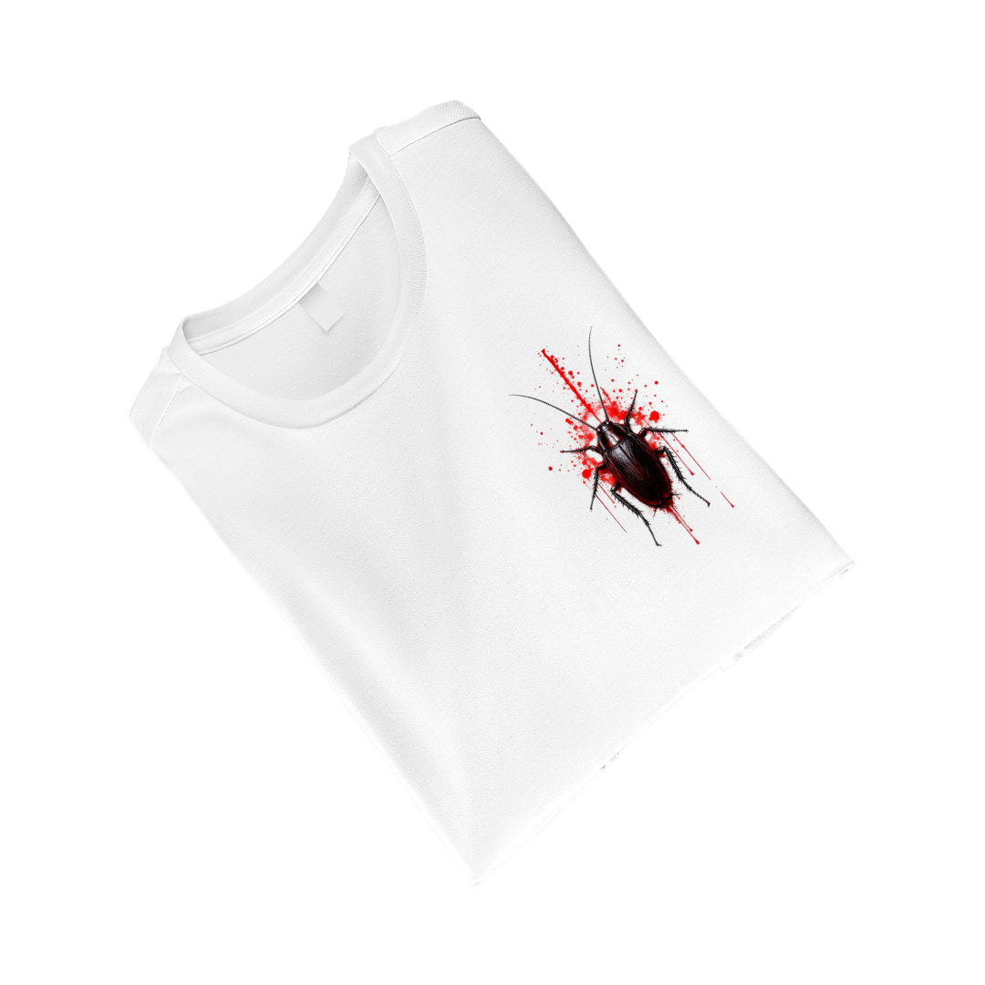 Side & Back Cockroach Too RAw Unisex Terry Oversized Tee