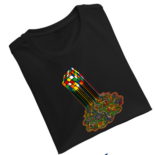 RubicMeltingMadhubaniArt Unisex Standard Crew T-Shirt